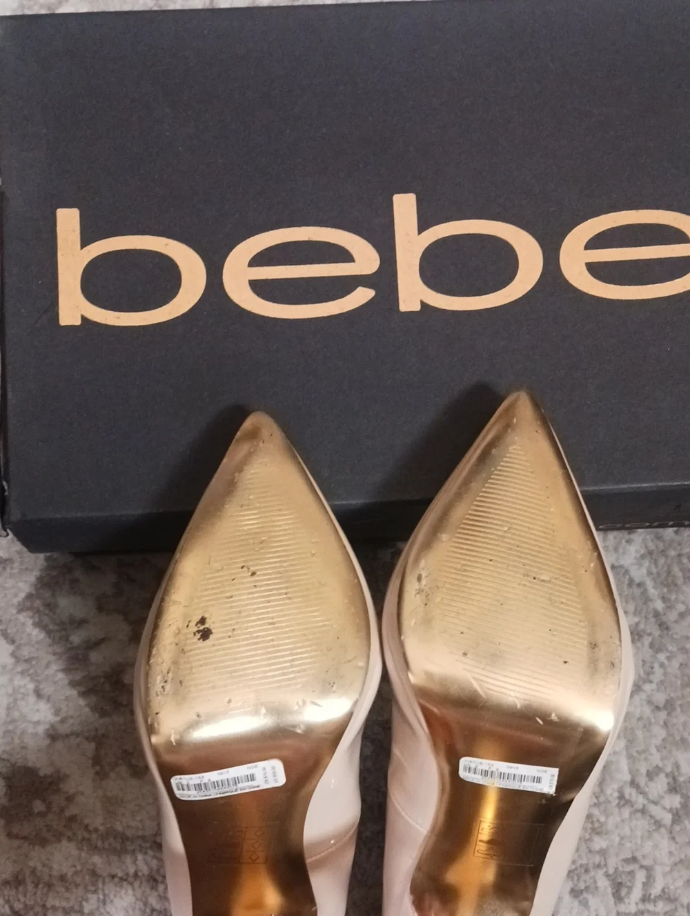 bebe Nude Pointed-Toe Stiletto Pumps